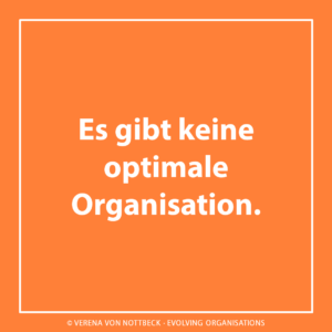 Es gibt keine optimale Organisation